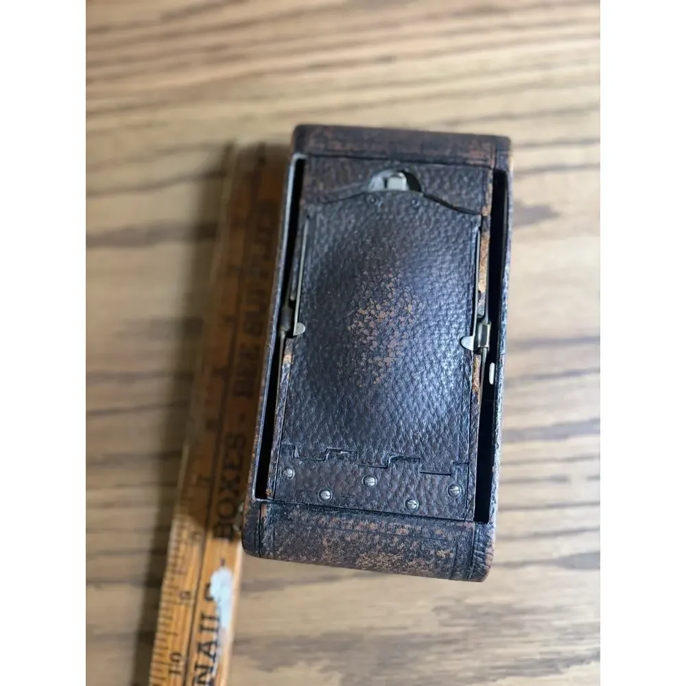 Antique 1912 Kodak No 1A Folding Pocket Model D With Red Bellows